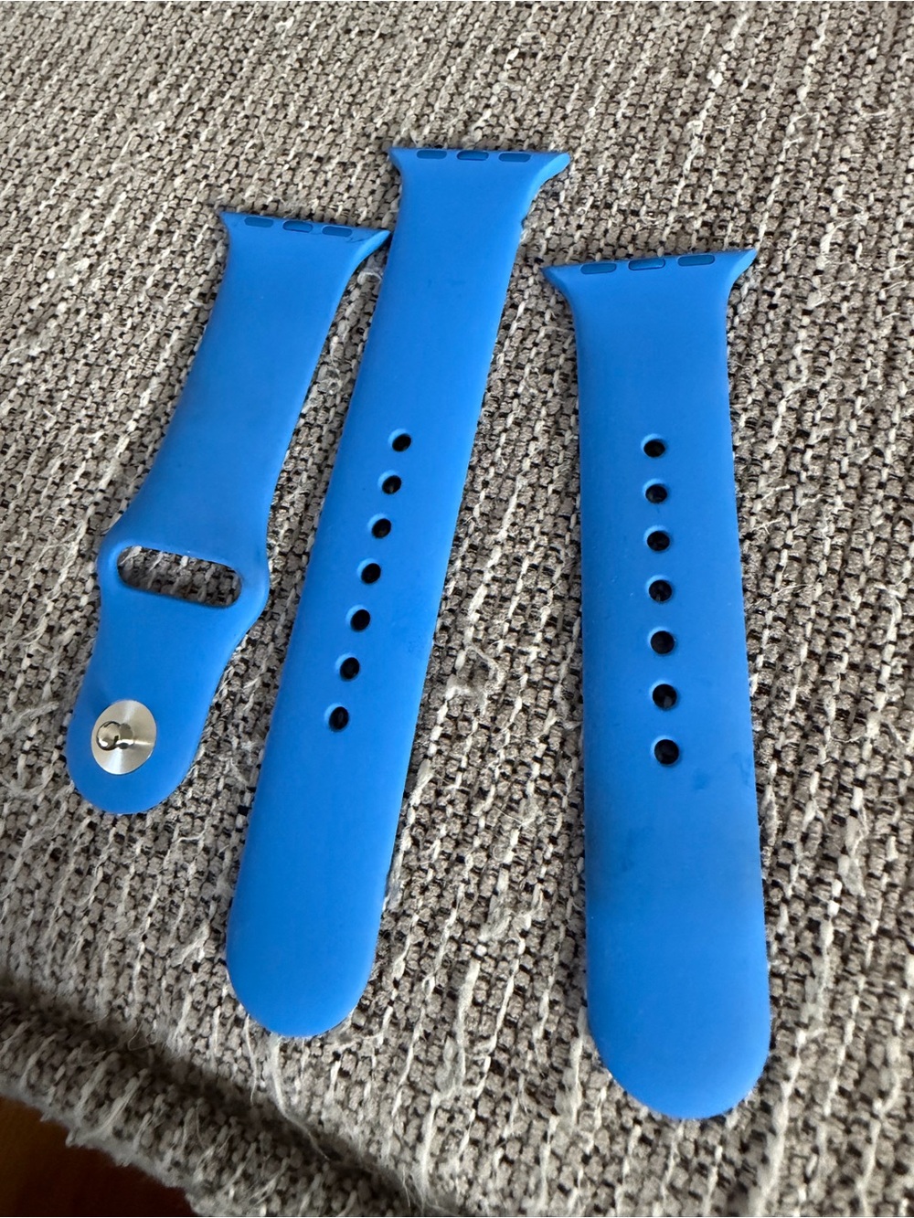 Apple Blue Silicone Watch Band